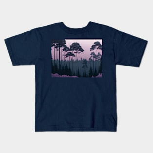 Ash Pink Forest View #2 Kids T-Shirt